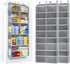 2 Pack 5-Tier Over The Door Organizer with 10 Side Mesh Pockets