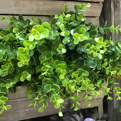 Artificial Plants Flowers Faux Boxwood Shrubs 6 Pack, Lifelike Fake Greenery Foliage for Garden, Patio, Wedding, Indoor