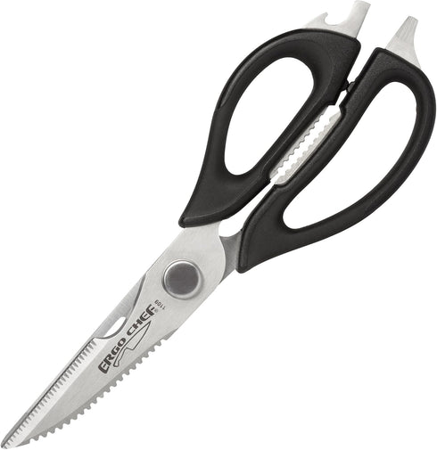 Ergo Chef All-Purpose Come-Apart Kitchen Shears, Black, for Poultry, Fish, Vegetables