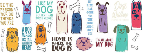 Tervis Dog Sayings Double Walled Insulated Tumbler - Made in USA Travel Cup Keeps Drinks Cold & Hot, 16oz