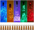 SmilingTown 15 Pack Wine Bottle Cork Lights, 10 LED, 40 Inches, Battery Operated Silver Wire Fairy Mini String Lights