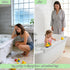 TYASDBA 11 Splash Guard for Bathtub Kids - Silicone Bathtub Splash Guard with Suction Cups, Bath Tub Play Shelf