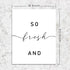 So Fresh and So Clean Clean Bathroom Quotes - Art Prints Set of 2 Bathroom Decor, 8 x 10 Inches Unframed