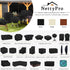 46 16 22 inch, NettyPro Deck Box Cover Outdoor Waterproof Storage Bench Cover for Rectangular Deck Box, x x Black