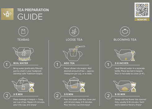 Teabloom Heatproof Borosilicate Glass Teapot (40 OZ) with Removable Loose Tea Infuser and 2 Blooming Teas