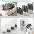 Crevice Cleaning Brush Hard Bristle Grout Cleaner Brush Scrub Brush Toilet Brush Cleaning Tools Cleaning Supplies for Household Use Bathroom Kitchen 3 Pcs (Black&White)