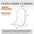 44x19.4x4 inch, 1) Adirondack Chair Cushion, Rocking Chair Cushion High Back Patio Cushions of Upper and Lower