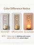 Set 2 Rustic Candle Sconces Wall Decor of - White Farmhouse Art Distressed Thickened Candles Shelf for Bathroom Bedroom