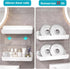 2-Pack CGBE Acrylic Shower Shelves, Large Capacity Adhesive Shower Shelf, No Drilling Adhesive Bathroom Shelf