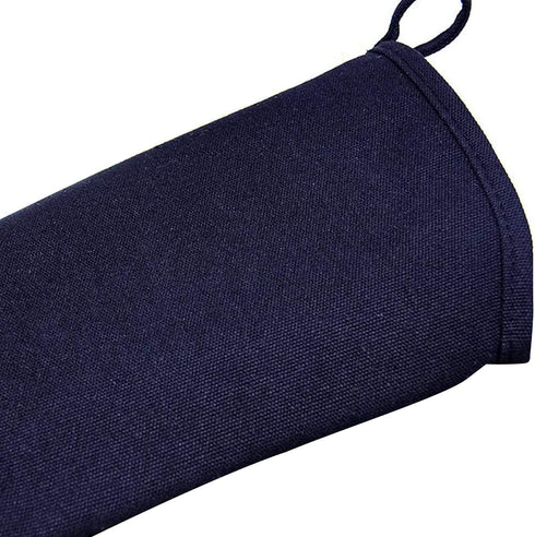 Extra Long 19.7" Professional Oven Mitts, Non-Slip Silicone Grip, Heat Resistant Up to 572°F, Black