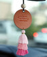 Singer Inspired Hanging Ornament for Car Rearview Mirror, Charms Accessories, Fan Gift Merch