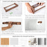 Wood-Paper-Towel-Holder-Under-Cabinet-Kitchen-Handmade - Wall Mounted/Adhesive No Drill Sturdy Roll Hanging Organizer