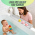 TYASDBA 11 Splash Guard for Bathtub Kids - Silicone Bathtub Splash Guard with Suction Cups, Bath Tub Play Shelf