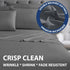 Home Collection Micro Caress Luxurious Sheet Set - 90GSM 4-Piece Full Size - Gray Color
