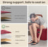 17x13x13in COSYLAND Storage Ottoman Foot Rest - Leather Ottoman Rectangle Foot Stool Folding for Room Dorm Small
