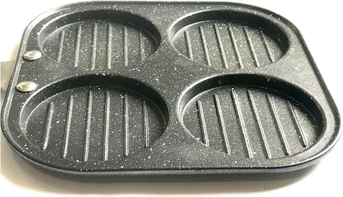 G & D 4-Cup Mini Uttapam Pan, Non-stick Frying Pan, Mini Pancake Pan, Multi Egg Pan