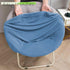 Buenanir Cozy Stretch Saucer Chair Cover - Jacquard Slipcover for Round Moon Chair - Foldable, Protector for Bedroom