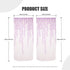 ICYANG Sheer Lavender Curtains Lilac Leaf Purple Vine Willow Tulle Drape Panel Valances 78.6 x 39.3 Inch for Home