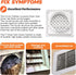 4" Louvered Dryer Vent Cover by Beaquicy - Outdoor White Exhaust Cap with Aluminum Built-in Pest Guard Screen & Screws