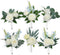 Rinlong 6Pcs Assorted Flower Centerpieces for Wedding Tables Centerpiece Bridesmaid Bouquets Baby