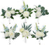 Rinlong 6Pcs Assorted Flower Centerpieces for Wedding Tables Centerpiece Bridesmaid Bouquets Baby