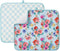 FRESHMINT Printed Dish Drying Mats for Kitchen Counter, 2 Pack Absorbent Reversible Drying Mats