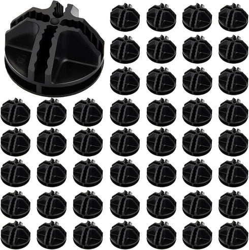 48 Pieces Plastic Cube Connectors, Wire Cube Connectors Organizer, ABS Connectors for Modular Closet Storage