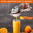 TEZZ Upgraded Extra Large Lemon Squeezer, Heavy Duty Handheld Orange Juicer, Stainless Steel Citrus Press