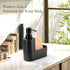 2-in-1 Countertop Shinowa Dish Soap Dispenser with Sponge Holder, Refillable Kitchen Dish Soap Dispenser Pump, Soap
