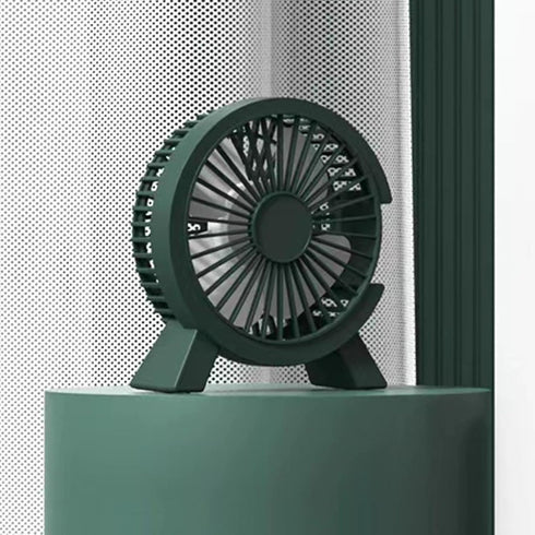 USB Fan 5in Mini Desk Table Fan, Personal Quiet Fan, Portable Desktop Cooling Fan Powered by USB for Camping, Home,