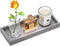 ZHWS 11.3”L x 4.4”W x 1.14”H Bathroom Tray for Soap Dispenser, Vanity Tray for Perfume, Jewelry, Candle, Makeup