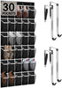 Kotkn Over the Door Shoe Organizer with 30 Breathable Mesh Pockets - Large