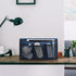 Blue Bedside Caddy Organizer - Nightstand & Loft-Bed Storage with Pockets