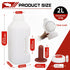 USUNFARM 2 Screw Nipple Calf Feeding Device Quart, Calf Feeding Bottle with Rubber Nipple & Cap, Handle Milk Pot Calf