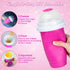 Slushy Maker Cup 2 Pack, DIY Magic Quick Frozen Slushie Cup, Double Layer Portable Smoothie Squeeze Cup