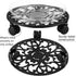 11 Inch 1 Pack Rolling Plant Stand with Wheels Wrought Iron Rolling Plant Stand with Casters Heavy Duty for Indoor