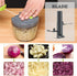 Food Chopper Vegetable Cutter - Cambom Hand String Chopper for Onions, Fruits, and Nuts, BPA Free Material (Gray)