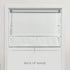 Exclusive Home Prague Trellis 100% Blackout Polyester Roman Shade, 31"x64", Color White
