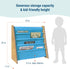 4 Wildkin Wooden Sling Bookshelf for Kids Premium Canvas Design with Fabric Shelves, Organizer for Home or Classroom