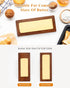 LYNG Countertop Butter Dish with Magnetic Lid, Acacia Wood Butter Keeper With Knife, Detachable Butter Container
