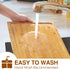 Empune Extra Large Bamboo Cutting Board, 16" with Juice Groove and Handles, Heavy Duty Kitchen Chopping Board