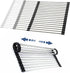 Expandable Large Roll Up Dish Drying Rack, Collapsible Over The Sink Non-Slip Silicone Rack for Kitchen