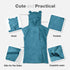 MissShorthair Towel Poncho for Kids, Hooded Beach Towel for Girl&Boy, Surf Poncho Swim Changing Robe Microfiber Bath