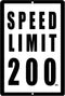 Rogue River Tactical Funny Mechanic Metal Tin Sign, 12x8 Inch Wall Décor for Man Cave Bar Speed Limit 200 MPH