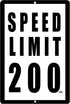 Rogue River Tactical Funny Mechanic Metal Tin Sign, 12x8 Inch Wall Décor for Man Cave Bar Speed Limit 200 MPH
