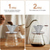 Pour Over Coffee Dripper - Reusable Stainless Steel Drip Cone Coffee Filter with Cup Stand, 1-2 Cup