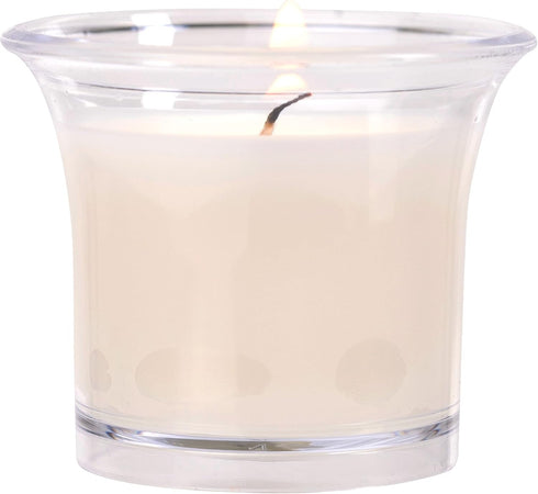 HYOOLA Clear Cup Scented Votive Candles - Lily, 12 Hour Burn Time, 4 Pack