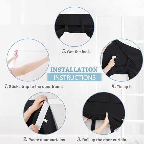 RYB HOME Classroom Door Window Cover, Blackout Shades for Windows and Doors, Room Darkening Design, W 8 x L 36, 1