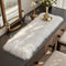 Faux Fur Table Runner,Table Runner for Soft Luxury Winter Decor Xmas White