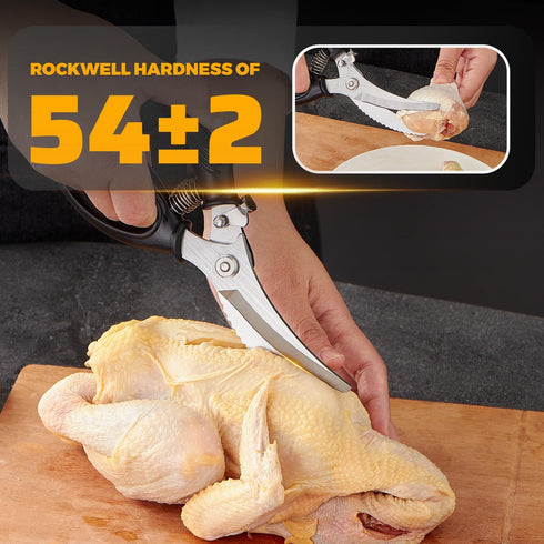 HeesHoos Poultry Shears, Heavy Duty Poultry Scissors & Chicken Shears for Easier Spatchcock, Cutting Chicken Bones